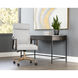 Collin Brown / Saloon Light Grey Leather Office Chair